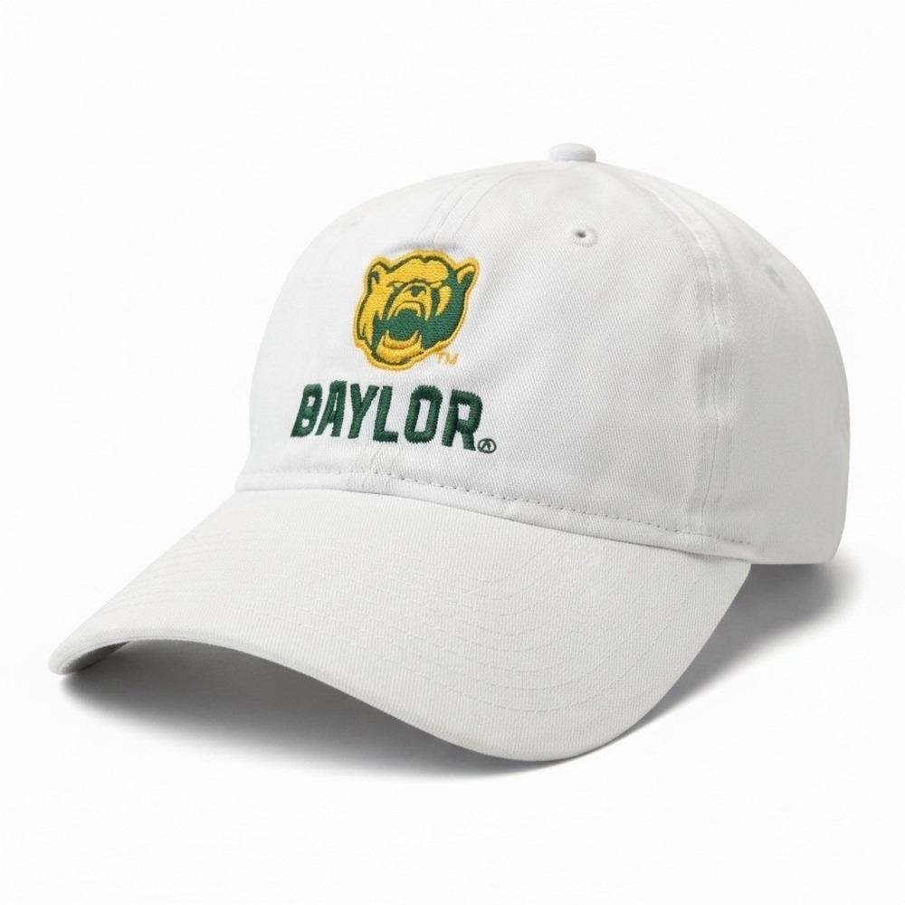 Baylor Bears New Era Hat Cap Unisex One Size White Adjustable Strapback